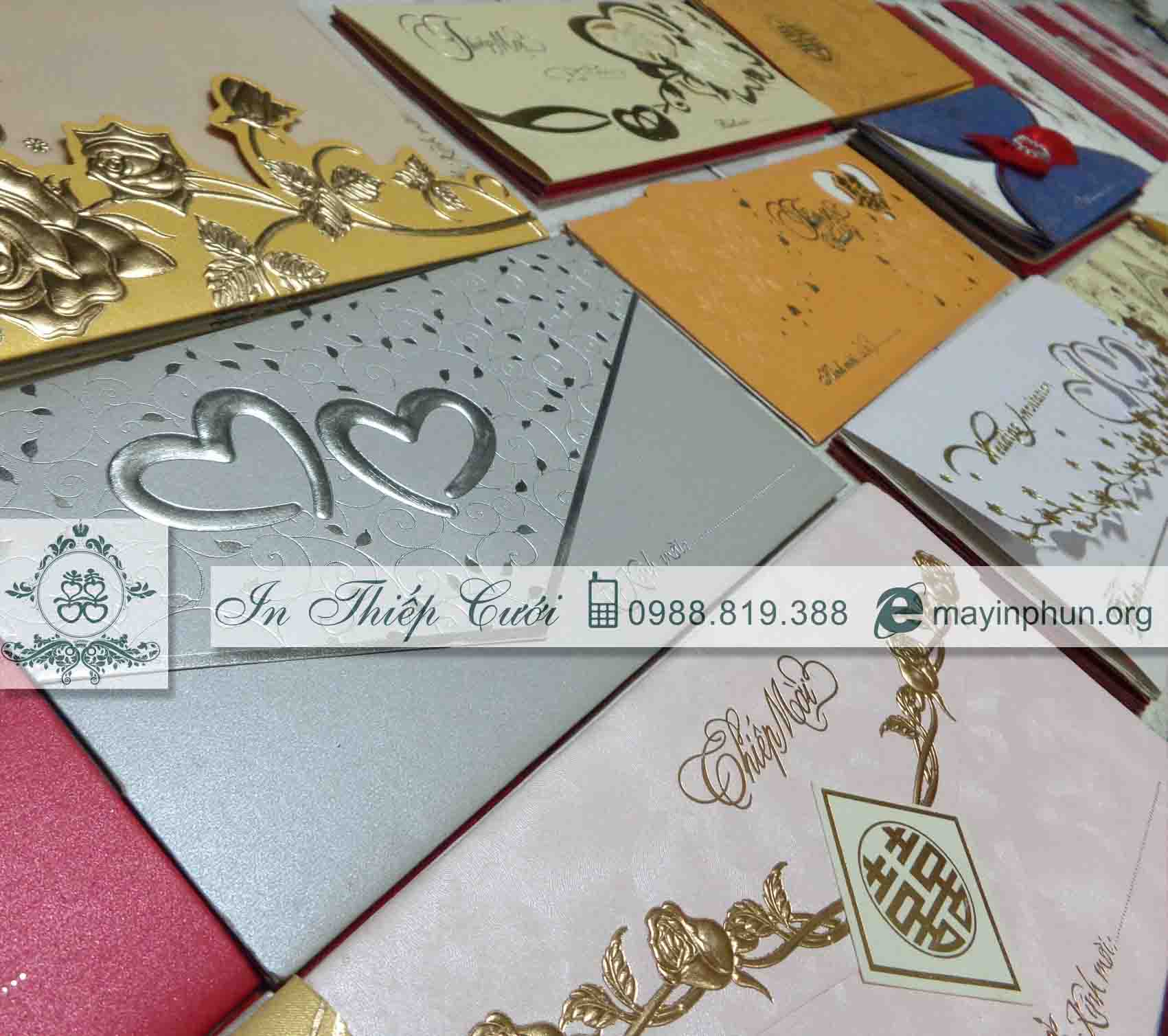In thiệp cưới In thiệp cưới mẫu truyền thống